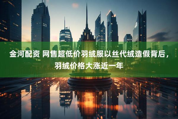 金河配资 网售超低价羽绒服以丝代绒造假背后，羽绒价格大涨近一年